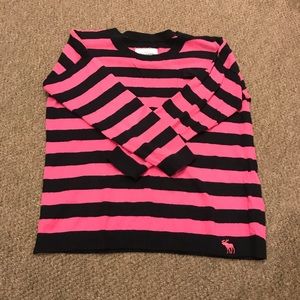 Black and pink striped sweater
